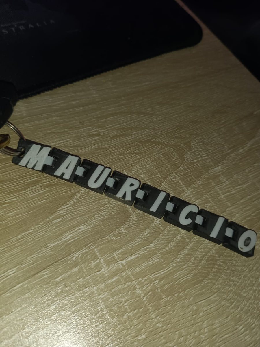 Llavero con nombre personalizable